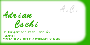 adrian csehi business card